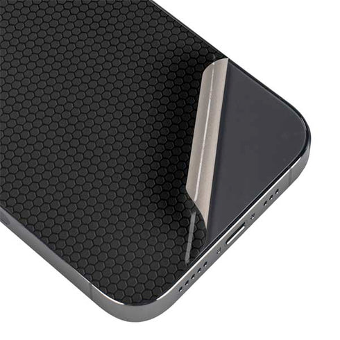 Specialty Vinyl Black Hex Texture iPhone 16e Skin